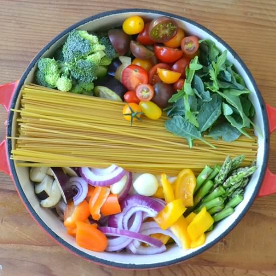 One-Pot Farmer's Market Pasta - Recipe photo by theviewfromgreatisland