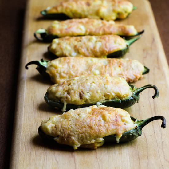 Jalapeño Cornbread Poppers - Recipe photo by TheWimpyVegetarian