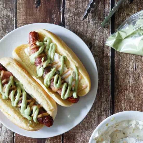 Bacon Jalapeno Popper Hot Dogs - Recipe photo by sharedappetite