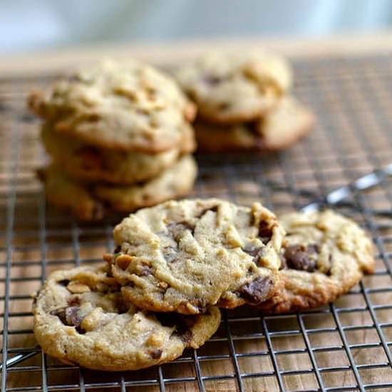 Heath Bar Peanut Butter Cookies - Recipe photo by madaboutmaida