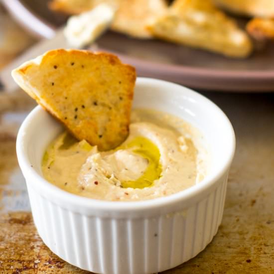 Whipped Feta Dip and Garlic Chips - Recipe photo by jessicainthekitchen