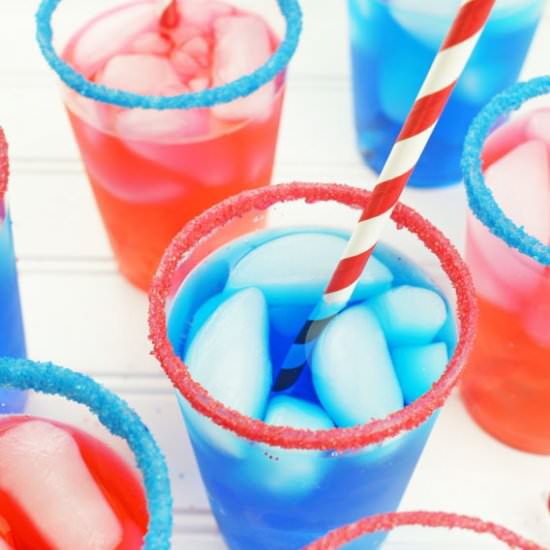 Red, White & Blue Party Sprinkle Cups - Recipe photo by MissCandiQuik