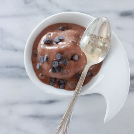 Chocolate Banana Vegan Ice Cream - Recipe photo by kneadtocook