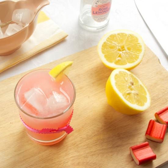 Rhubarb, Rose & Lemon Cocktail - Recipe photo by deliciousfromscratch