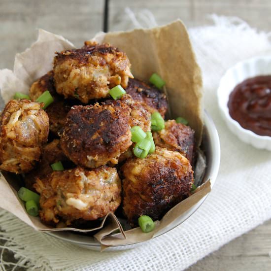 BBQ Chicken Pretzel Fritter - Recipe photo by SheKnows Food Editor