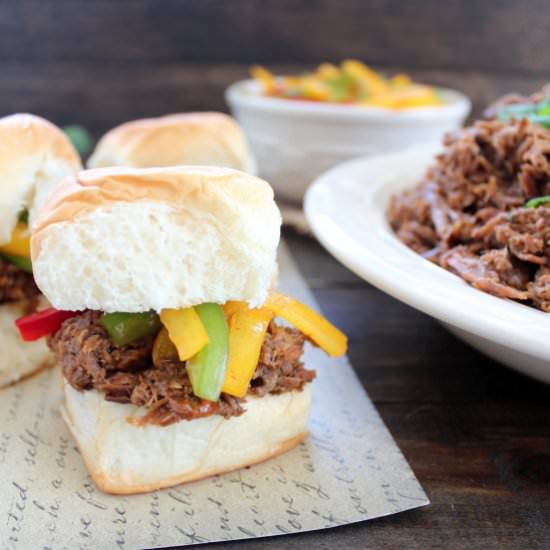Crock Pot Thai Beef Sliders - Recipe photo by Whitney Bond