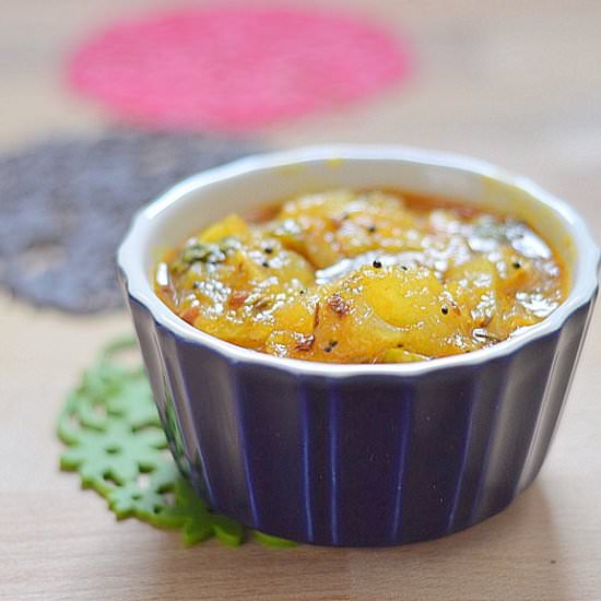 Raw mango curry - Recipe photo by creativesaga