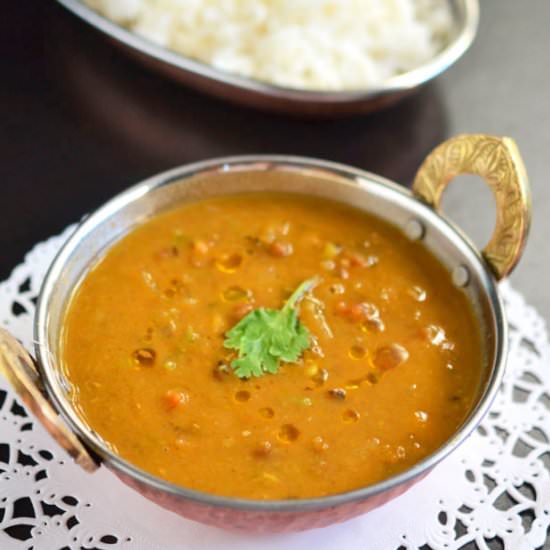 Mixed Vegetables Dal - Recipe photo by Indian Khana