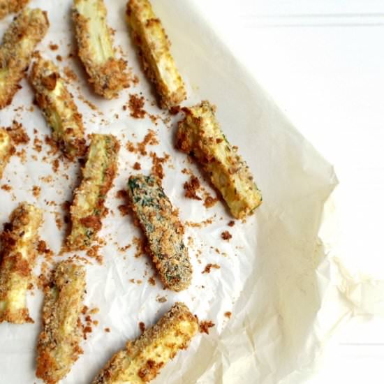 Crispy Oven Baked Courgette Fries - Recipe photo by Fish Fingers for tea