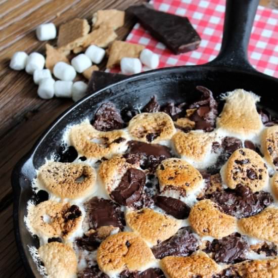 Skillet S'more Brownies - Recipe photo by SatoriDesignForLiving