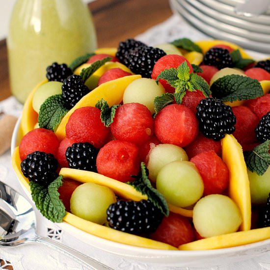 Watermelon Salad with Honey-Mint - Recipe photo by thatssomegoodcookin