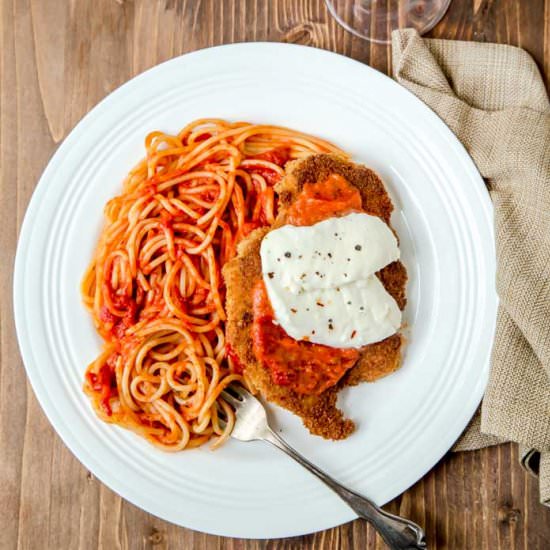 Chicken Parmesan - Recipe photo by DessertForTwo