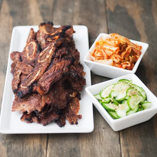 Galbi Korean BBQ Beef Short Ribs - Recipe photo by kaweah