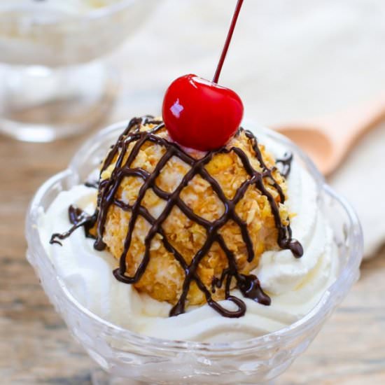 Mexican Fried Ice Cream - Recipe photo by kirbie