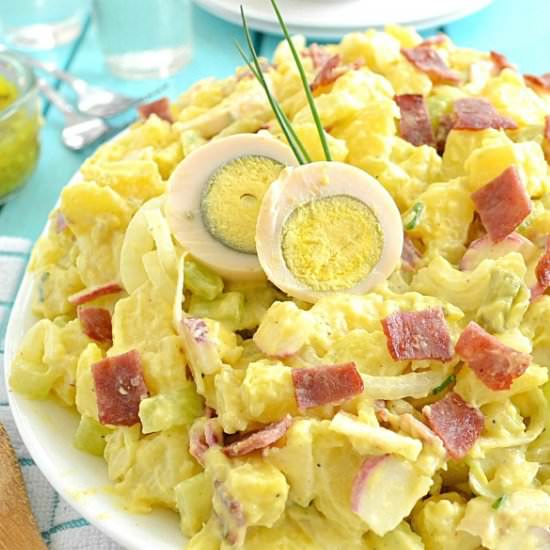 Loaded Classic Potato Salad - Recipe photo by WholeAndHeavenlyOven