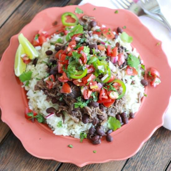 Crockpot Cuban Pork and Beans - Recipe photo by littlebroken