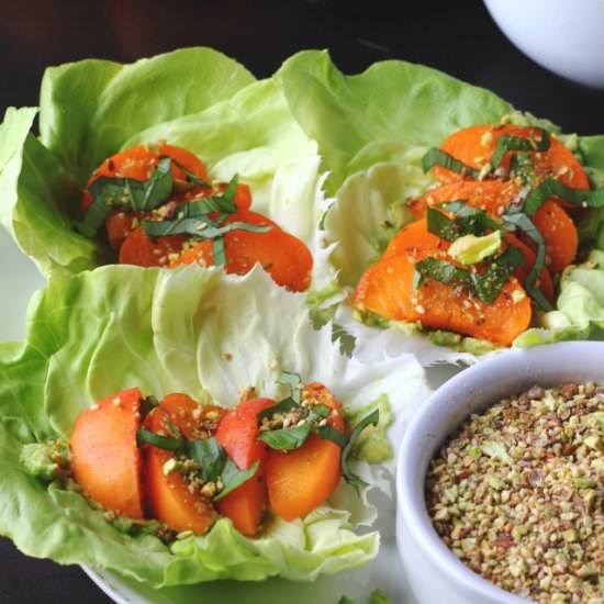 Avocado Apricot Salad Wraps - Recipe photo by happyheartedkitchen