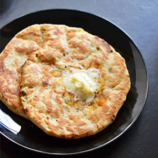 Paneer Kulcha Naan - Recipe photo by Indian Khana