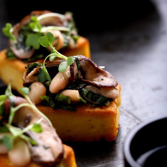 Panisse Bruschetta - Recipe photo by olivesfordinner