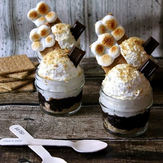 No Bake S'mores Cheesecake - Recipe photo by Lifewiththecrustcutoff