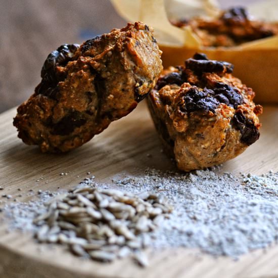 Rye Bread Muffins with Chocolate - Recipe photo by KarlasNordicKitchen