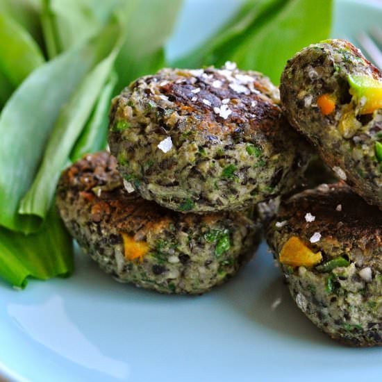 Vegetarian Medallions with Beans - Recipe photo by KarlasNordicKitchen