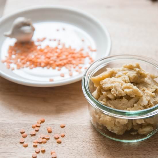 Quick Red Lentil Hummus Dip - Recipe photo by purehozho1