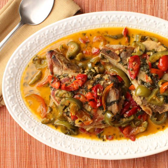 Italian Smothered Pork Chops - Recipe photo by HowToFeedaLoon