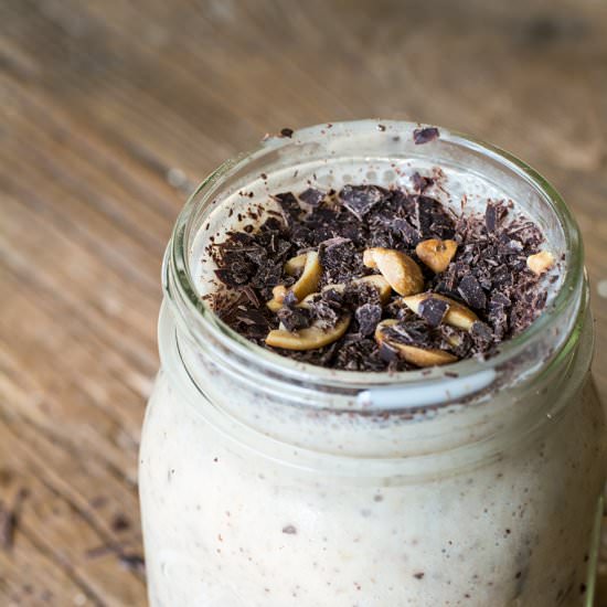 PB2 Dark Chocolate Banana Smoothie - Recipe photo by lemonsandbasil