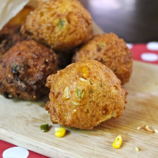 Spicy Hush Puppies - Recipe photo by Runcible Eats