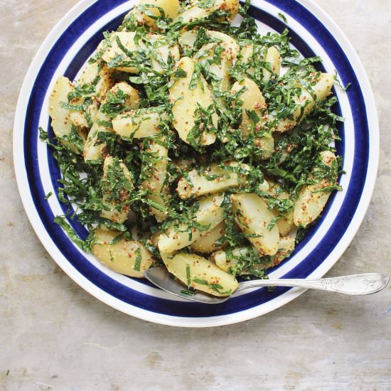 Potato + Massaged Kale Salad - Recipe photo by withfoodandlove