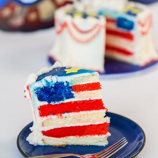 4th of July Cake - Recipe photo by CreativeLive