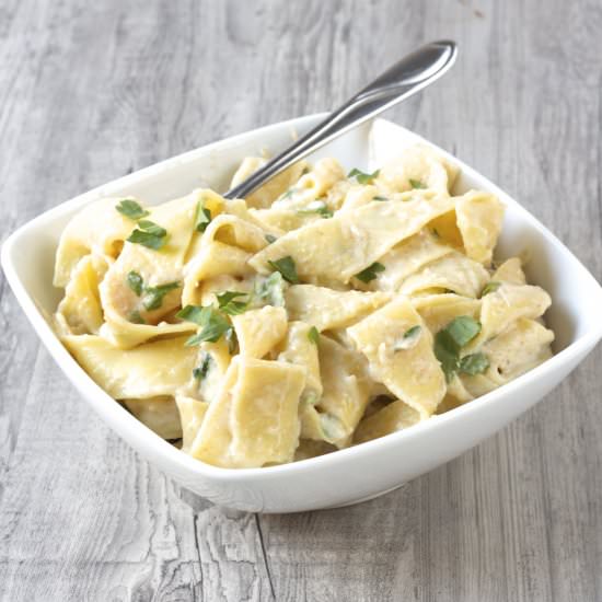 Skinny Fettuccine Alfredo - Recipe photo by proshapefitness