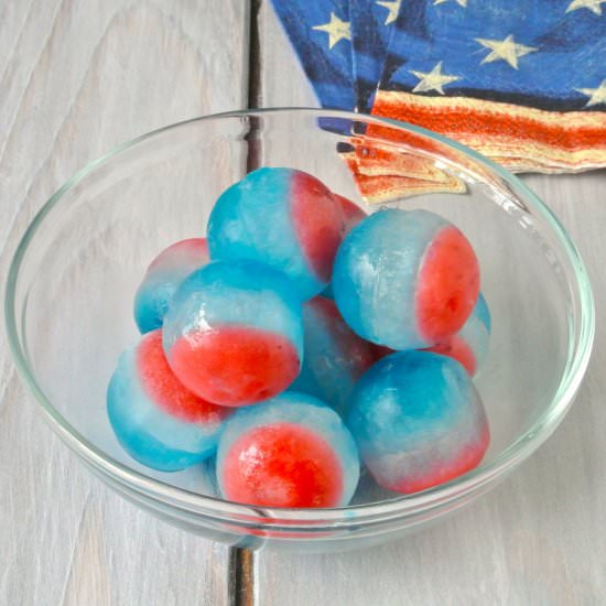 Patriotic Ice Cubes - Recipe photo by culinaryginger