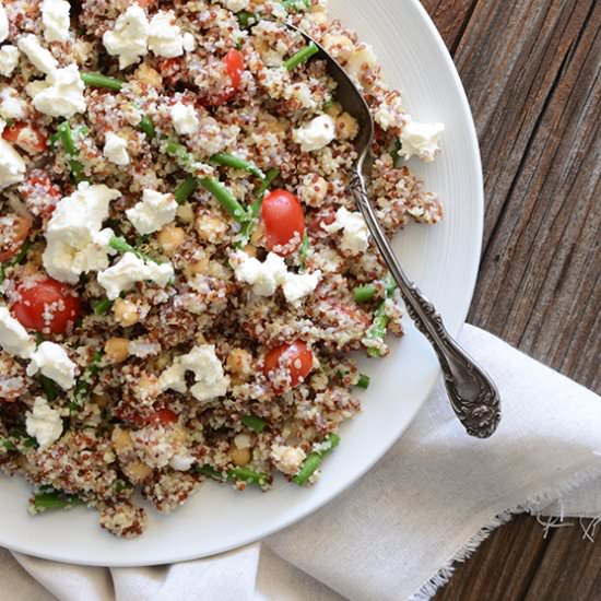 Two-Grain Vegetable Salad - Recipe photo by AnEdibleMosaic