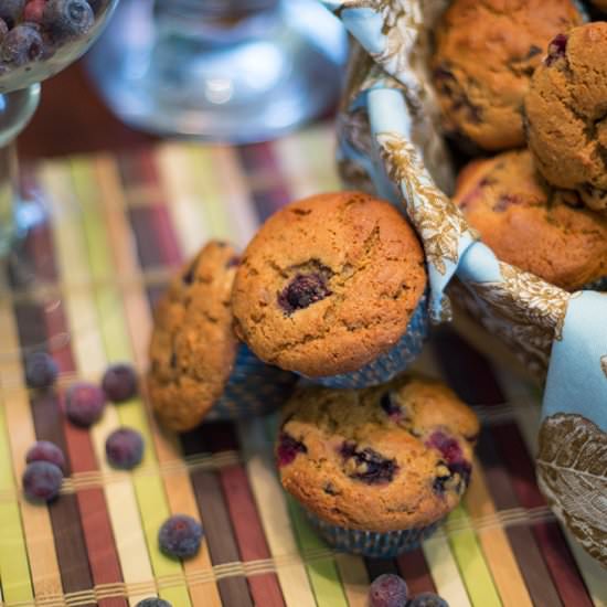 Honey-Lemon Blueberry Muffins - Recipe photo by Sugarmagphoto