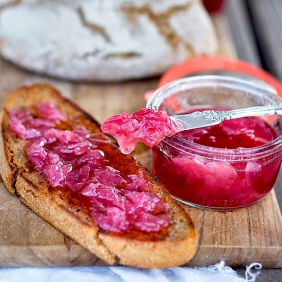 Rose Petal Jam - Recipe photo by Feasting at Home
