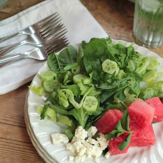 Watermelon Salad - Recipe photo by capefearnutrition