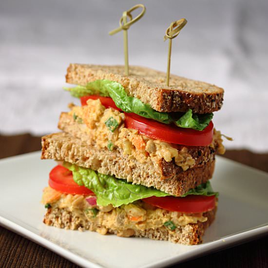 Vegan Chickpea Salad Sandwiches - Recipe photo by Barbaracooks