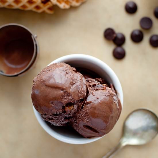 Chocolate Candied Bacon Ice Cream - Recipe photo by snixykitchen