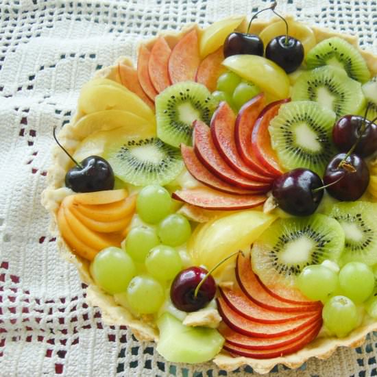 Summer Fruit Tart - Recipe photo by AdiDash
