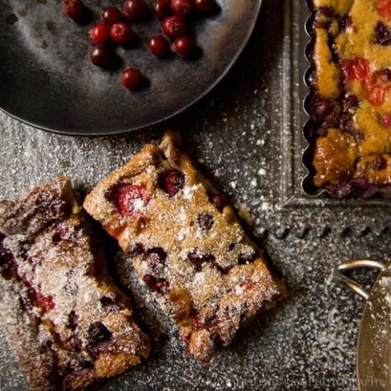 Sour-Cherry June-Berry Clafoutis - Recipe photo by lostrecipesfound