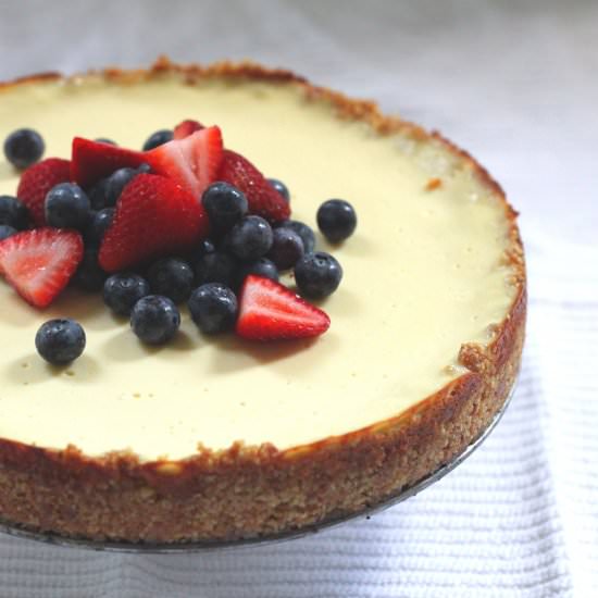 Greek Yogurt Almond-Crust Tart - Recipe photo by jenessasdinners
