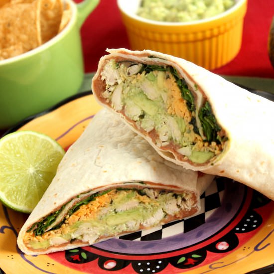 Chicken and Avocado Picnic Wrap - Recipe photo by Kudos Kitchen by Renee