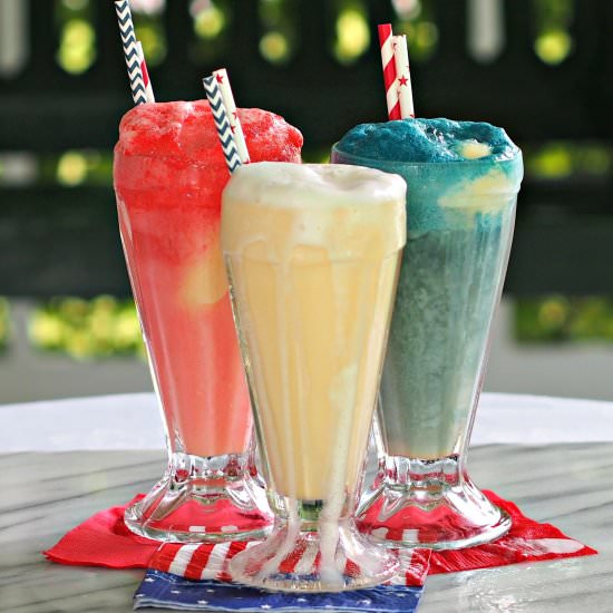 Patriotic Ice Cream Sodas - Recipe photo by simply sated