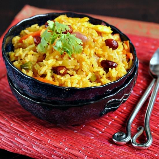 Indian Spicy Fried Rice - Recipe photo by sayantani