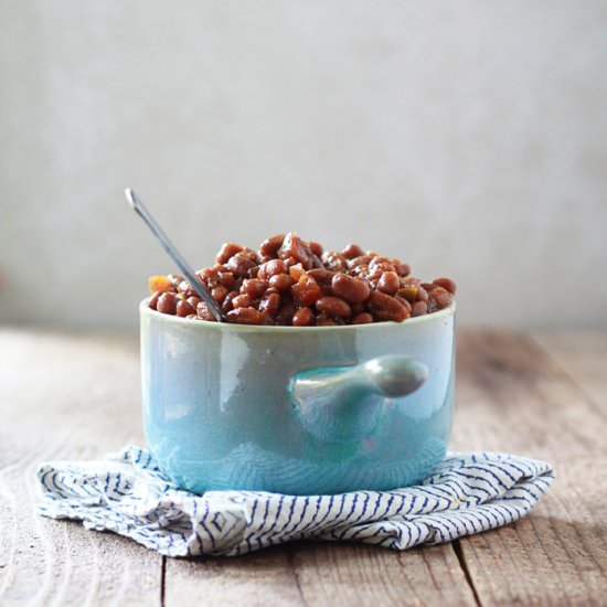 Slow Cooker Boston Baked Beans - Recipe photo by Kitchen Treaty