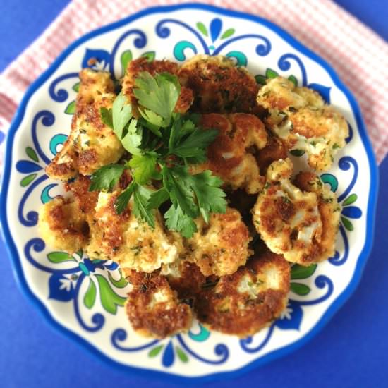 Fried Cauliflower Bites - Recipe photo by Luv My Veggie Table