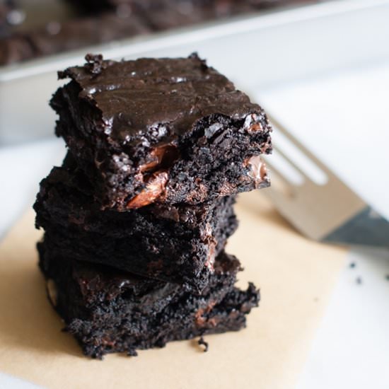 Dark Chocolate Trail Mix Brownies - Recipe photo by bridget350
