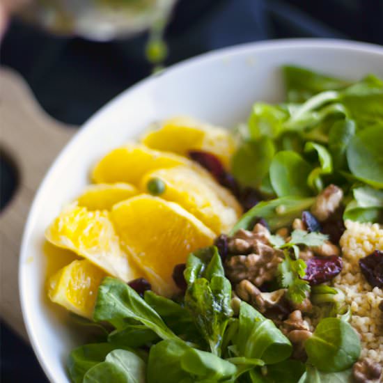 Millet + Orange Salad - Recipe photo by plantsontheplate